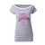 阿玛尼女装 Emporio Armani女式T恤 女士条纹圆领短袖T恤90350(白色 XS)