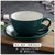 瓷掌柜 300ml欧式陶瓷拉花拿铁咖啡店专用咖啡杯套装简小奢华杯勺kb6(300ml哑光磨绿色套装送勺)