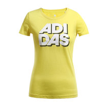 阿迪达斯Adidas2016新款女装短袖T恤 AP5866(黄色 XL)