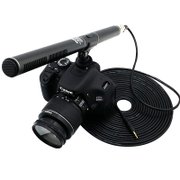 双诺（sangnou）Z12 专业采访麦克风 新闻录音话筒 摄像机单反相机DV枪式麦克风 黑色