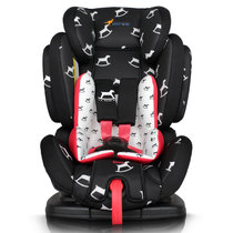 贝贝卡西汽车用儿童安全座椅车载婴儿安全坐椅9月-12岁加厚侧翼(木马)