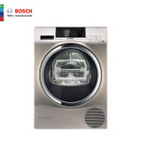 博世（BOSCH）WTU879H90W 9公斤干衣机烘干机 热泵烘干 家居互联WIFI 大尺寸触摸屏