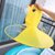 小黄鸭雨衣小孩雨衣宝宝抖音同款防水儿童飞碟雨衣幼儿园雨伞帽(黄色 L(6-9岁))