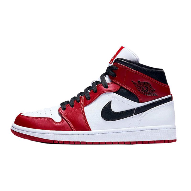 【耐克篮球鞋图片】nike耐克 乔丹air jordan 1 aj1白红小芝加哥 男士