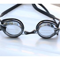 高清儿童泳镜男女通用平光防水防雾比赛游泳镜(F700AF黑色)