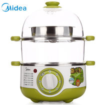 美的（Midea） 煮蛋器SYH18-2A 家用早餐机 多用电蒸锅 智能防干烧 草绿色(浅绿色 默认版本)