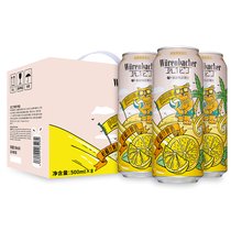 瓦伦丁瓦伦丁 （Wurenbacher） 柠檬汁啤酒 500ml*8听整箱礼盒装 德国原装进口
