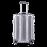 安居先森3820铝合金包角PC拉杆箱行李箱 24寸银色(银色 24英寸)