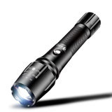 小野人LED手电筒强光可充电户外超亮超长续航M7(黑色 套装5)