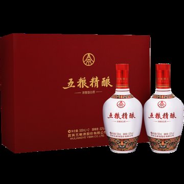 中国酒五粮精酿浓香型白酒500ml 52度-