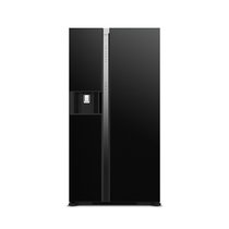 日立(HITACHI) R-SBS2100NC水晶黑 573升风冷无霜变频对开门冰箱自动制冰纳米钛过滤 原装进口