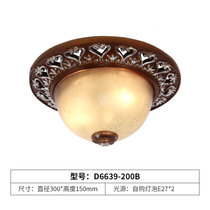 欧式吸顶灯圆形LED灯创意个性节能美式过道阳台走廊家居灯欧式灯(D6639-200B)