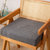 亚麻坐垫实木沙发垫高密度海绵垫办公室椅子换鞋凳增高厚垫子防滑(气质灰 45x45厚8cm)