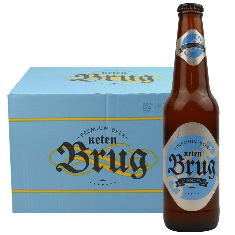 乌克兰原装进口精酿凯顿伯爵啤酒小麦白啤果味酒330ml瓶装3