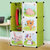 索尔诺卡通衣柜简易儿童宝宝婴儿收纳柜组合塑料树脂组装衣橱衣柜(果绿色6门1挂 A3106)