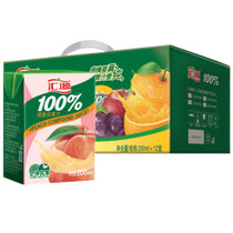 【真快乐自营】汇源100 %桃汁200ml*12瓶
