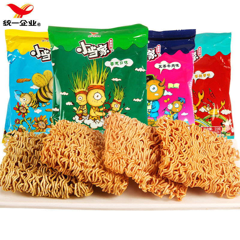 其他零食统一小当家干脆面儿时怀旧小吃休闲速食方便面干吃面整箱10袋
