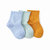 巴拉巴拉童装婴儿袜子男童女童棉袜春装2018新款宝宝中筒袜三双装(蓝绿色调0384 80cm/11)