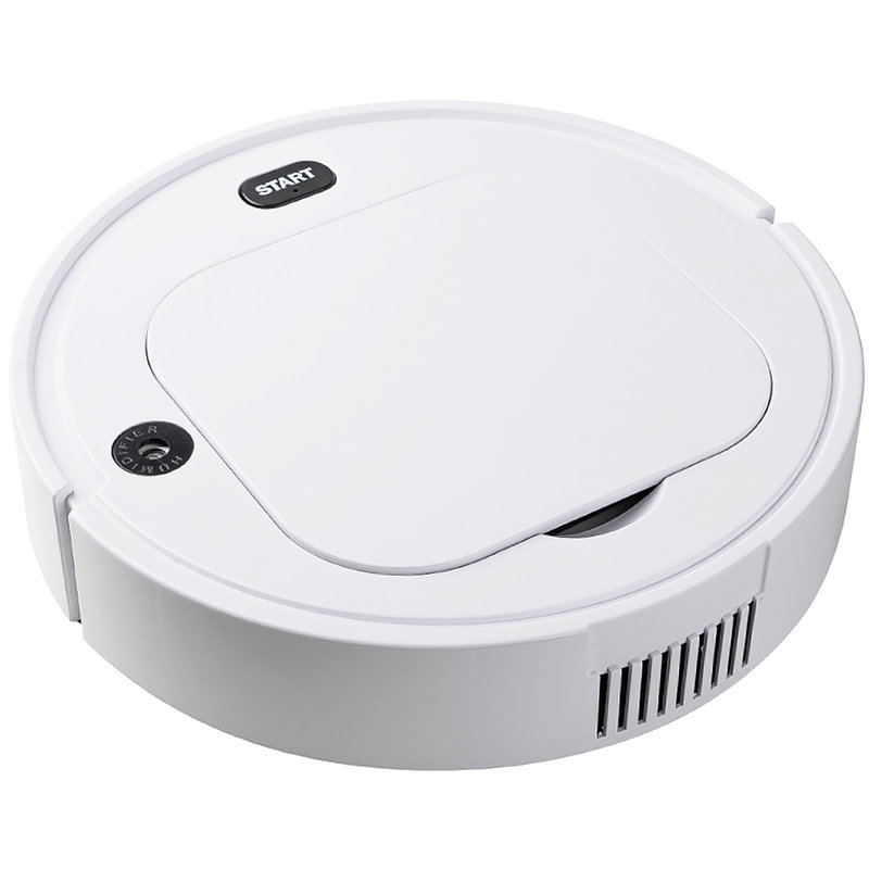 爱兰士充电扫地机器人智能家用自动清洁机吸尘器大吸力静音als08(白色