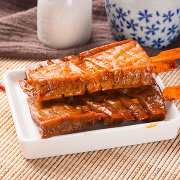 卤豆干兰花串香辣豆腐串干子麻辣零食10袋