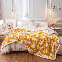 毛毯盖毯办公室午睡毯加厚保暖冬季毯子单人沙发珊瑚法兰绒空调毯(猫咪)