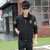 男运动套装学生休闲运动服男装春秋季青少年韩版开衫长袖外套(黑色 XXXL)