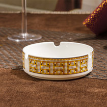 方形骨瓷餐具北欧高档奢华送礼套碗盘组合欧式陶瓷器碗碟套装家用(烟灰缸 默认版本)