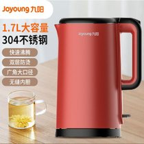 Joyoung/九阳K17FD-W6350电水壶304不锈钢双层防烫专柜烧水壶