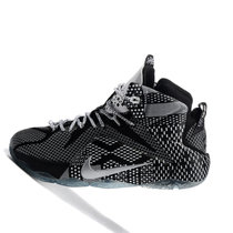 耐克男鞋Nike LBJ12詹姆斯12代篮球鞋男子全明星黑人月耐磨战靴运动鞋(黑人 41)