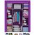 家世比（homebi）HBY141108D-2简易布衣柜（紫色）