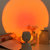 网红宇航员夕阳落日灯RGB七彩创意台灯小机器人拍照氛围灯女礼物(落日红 插电无极调光-礼盒款)