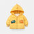 安贝雅MH0812冬季儿童恐龙印花棉服外套130cm白 防风保暖柔软舒适