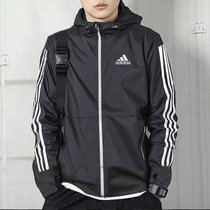 Adidas阿迪达斯男装新款户外运动休闲服连帽保暖时尚夹克外套GF3962(黑色 M)