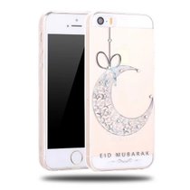 木木（MUNU）苹果 iPhone 5s SE 手机壳 手机套 保护壳  保护套 外壳 浮雕壳 TPU 软套 闪钻壳(月亮挂坠)