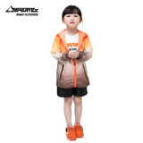 Sportex/博特 儿童皮肤风衣 防晒防紫外线超薄防水透气防风运动皮肤衣(橙色/咖啡 身高140cm)