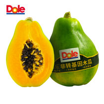 【Dole都乐】非转基因菲律宾进口木瓜2只 新鲜水果木瓜单果约410-500g
