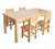 保胜实木桌椅SMZY001幼儿园学习游戏桌椅橡木(原木色 学习桌)