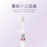 A034电动牙刷高频声波震动自动牙刷 屈臣氏可替换刷头防水家庭通用(白色)