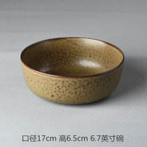 艺家釉下彩日式陶瓷碗个性餐具套装吃面碗家用面条碗饭碗汤碗创意(驼色 默认版本)