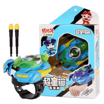 超星锁 五灵锁手表召唤器弹射变形发声发光动漫玩具(无声光--神木猿)