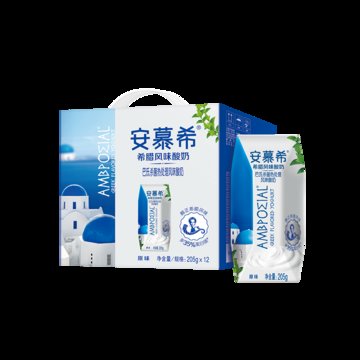 伊利安慕希常温酸奶原味 205g*12盒/提【iuv爆款】 一口香浓 一口甜蜜