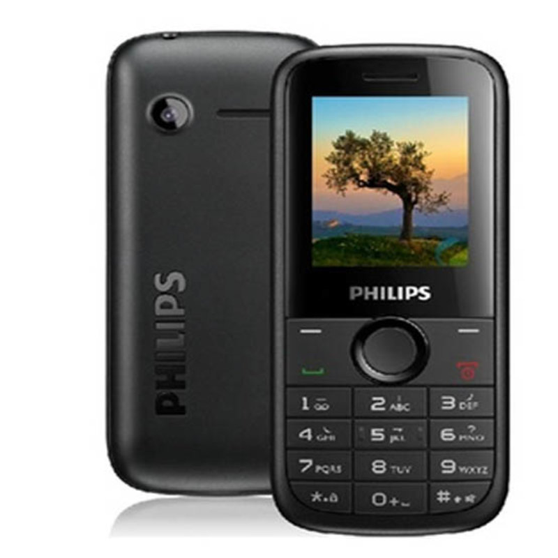 飛利浦(philips)e130 直板備用經濟學生老人手機 gsm 時尚黑(黑色