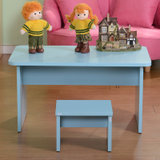 『绿色通道』儿童家具 学习写字台 休闲桌椅2件套 YZ-CD001(浅蓝色)