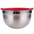 御良材 不锈钢加厚带盖沙拉盆(3件套) 洗菜盆 打蛋盆 和面盆 腌肉盆 汤盆 味斗 电磁炉可用盆 YB-SGP-802