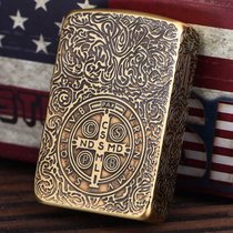 打火机zippo纯铜蚀刻盔甲机康斯坦丁恶灵挽歌地狱神探限量版_1583941510(三面盔甲版（单机）)