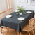 纯色桌布防水防油防烫免洗pvc北欧ins风网红餐厅台布茶几布书桌垫(120*170cm 素黑)