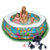 美国intex 56493海底世界家庭游泳池充气水池游戏球池底部充气加大型(标配+电泵)