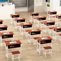 俊采云JCYM04学校课桌椅中小学生双层学习桌带抽屉课桌 单人位含凳子（单位：组）(默认色 JCYM04)