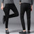 新款男式牛仔裤韩版修身时尚弹力男黑色舒适长裤KQ8102(黑色 33)