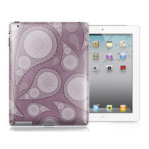 SkinAT低调紫色iPad23G/iPad34G背面保护彩贴